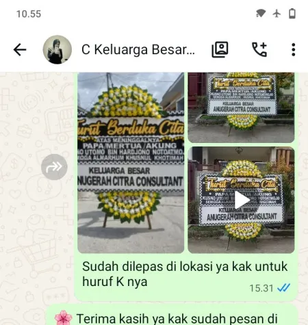 Pengiriman Papan Bunga Duka Coblong