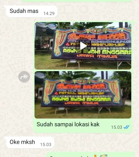Pengiriman Papan Bunga Coblong